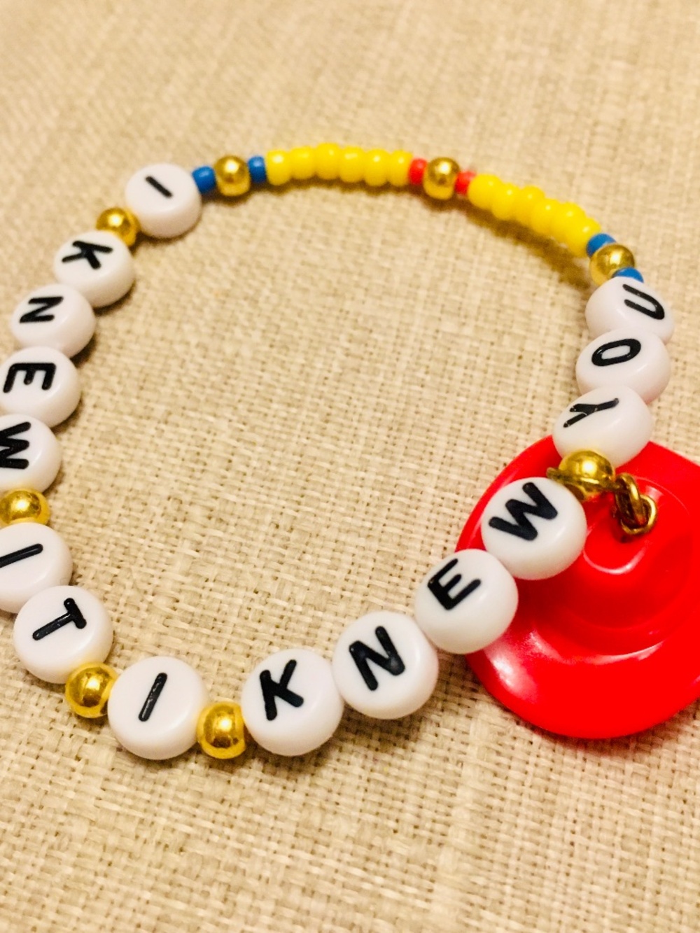 Handmade I Knew It I Knew You Friendship Charm Bracelet for Adults and Kids